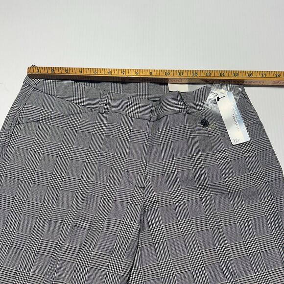 Worthington Modern Fit Pants Size 12 P Petite Houndstooth Plaid Trousers NWT - Picture 9 of 11